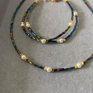 Hematite crystal pearls